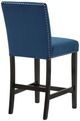 New Classic® Home Furnishings Celeste Blue/Espresso Counter Chair-4