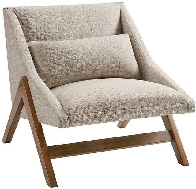 Olliix by INK+IVY Mustard Yellow/Pecan Boomerang Accent Chair-3