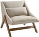 Olliix by INK+IVY Mustard Yellow/Pecan Boomerang Accent Chair-3