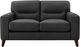 Aurora Furniture Elm Black Stationary Loveseat-0