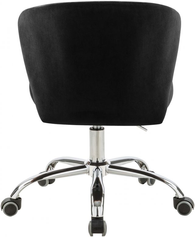 Meridian Furniture Finley Black Velvet Office Chair-1