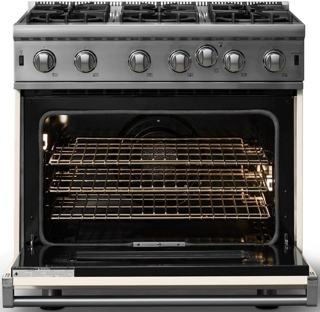 Viking® 5 Series 36" Pure White Pro Style Liquid Propane Gas Range-1