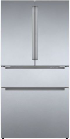 Bosch® 800 Series 36 in. 20.5 Cu. Ft. Stainless Steel Counter Depth French Door Refrigerator