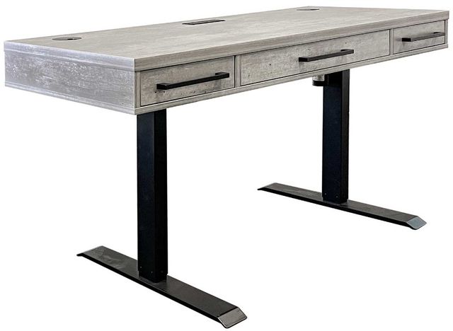 Martin Furniture Mason Concrete Adjustable Height Standing Desk-0