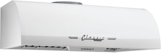 Unique® Appliances Classic Retro 30" Marshmallow White Wall Mounted Range Hood-1