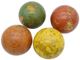 A & B Home 4-Piece Green/Orange/Red/Yellow Decorative Spheres Set-1
