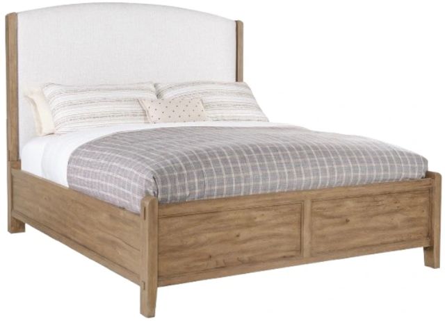 Hooker® Furniture Vineyard Row Sonoma/White Zin Queen Upholstered Panel Bed-0