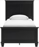 Signature Design by Ashley® Lanolee Black Twin Panel Bed-5