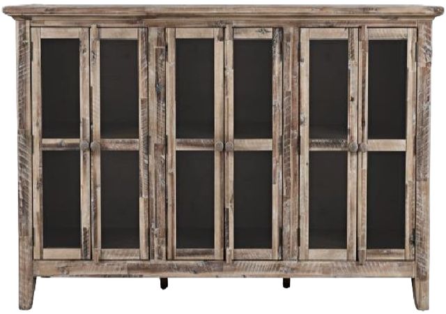 Jofran Inc. Rustic Shores Gray Wash 6-Door High Accent Cabinet-1