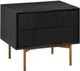 Armen Living Carnaby Black Brushed Nightstand-0