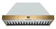 FORNO® Vittorio 48" White Wall Mounted Range Hood with Antique Brass Trim-0