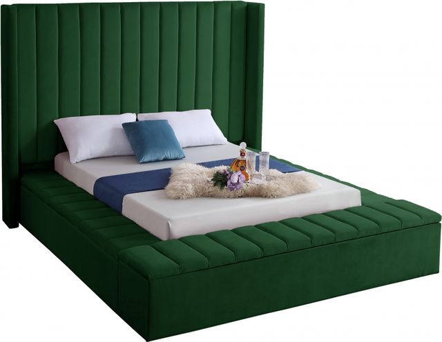 Meridian Furniture Kiki Green Full Bed-0
