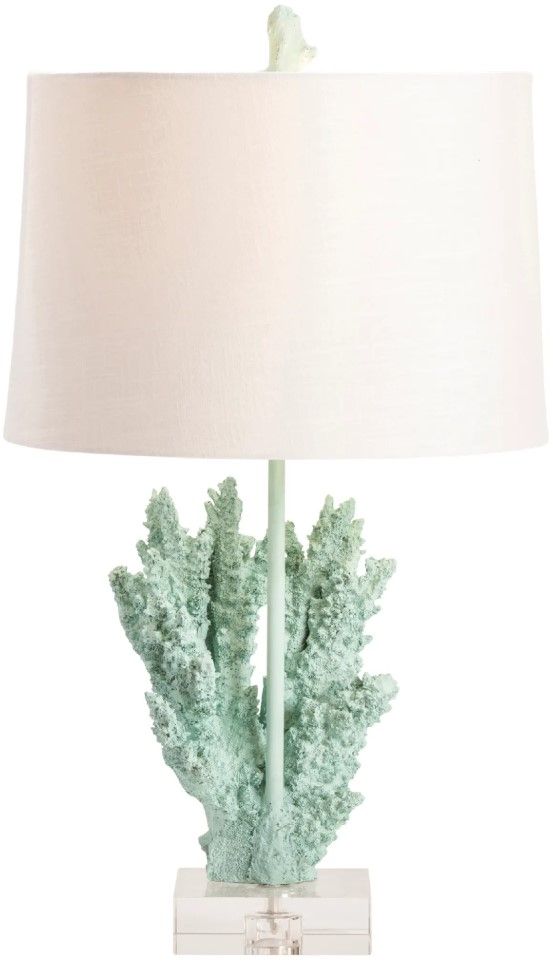 Crestview Collection Coral Blue Table Lamp-2