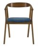 Armen Living Santana 2-Piece Blue Dining Chair Set-1