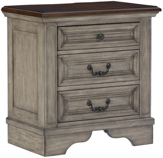 Signature Design by Ashley® Lodenbay Antiqued Gray Nightstand-0