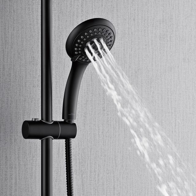 Forno Acqua AcquaFALL Matte Black Retrofit Shower System-3