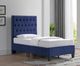 Emerald Home Amelia Navy Twin Upholstered Panel Bed-1