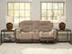 Signature Design by Ashley® Mixed Motion Brownstone Power Reclining Loveseat-1