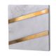 A & B Home 4-Piece Gold/White Coaster Set-1