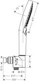 Hansgrohe Raindance Select S Chrome 2.5 GPM Handshower Set 120 3-Jet, 2.5 GPM-3