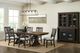 Elements International Montrose 7-Piece Brown/Espresso/Light Gray Dining Table Set-1