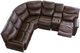 La-Z-Boy® James Walnut Leather Reclining Sectional with Custom Layout Options-4