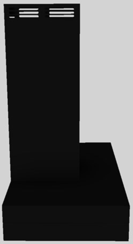 Vent-A-Hood® 30" Black Duct Free Wall Mounted Range Hood-1