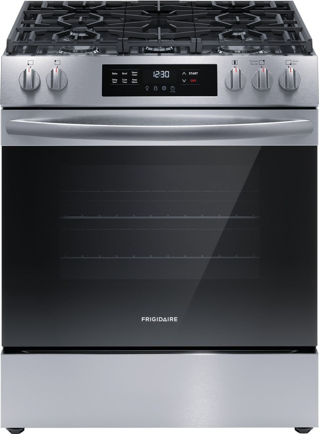 Frigidaire® 30" Stainless Steel Slide In Gas Range-0