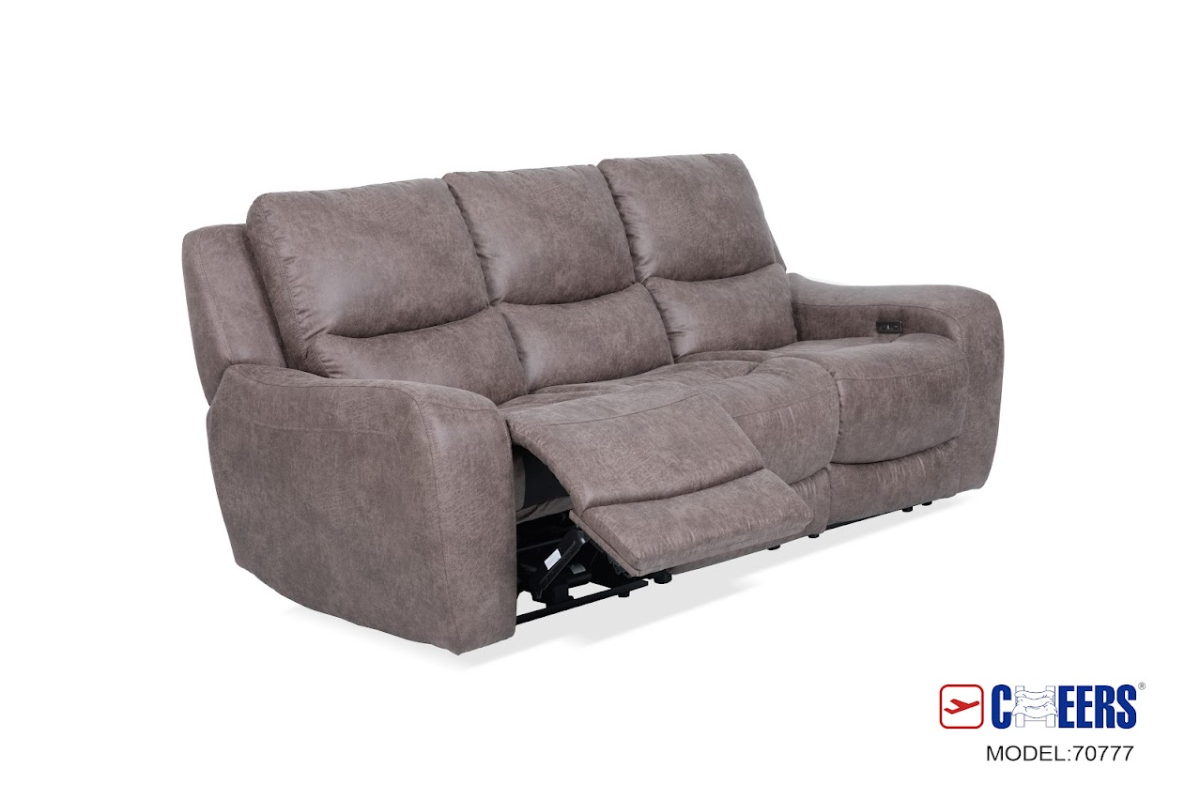 Cheers by Man Wah Slate Power Reclining Sofa | Big Sandy