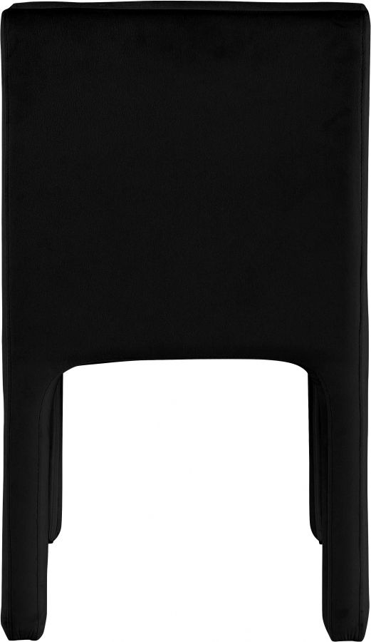 Meridian Furniture Kai Black Velvet Dining Chair-2