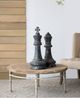 A & B Home Black Magnesia Finial Decorative Object-4