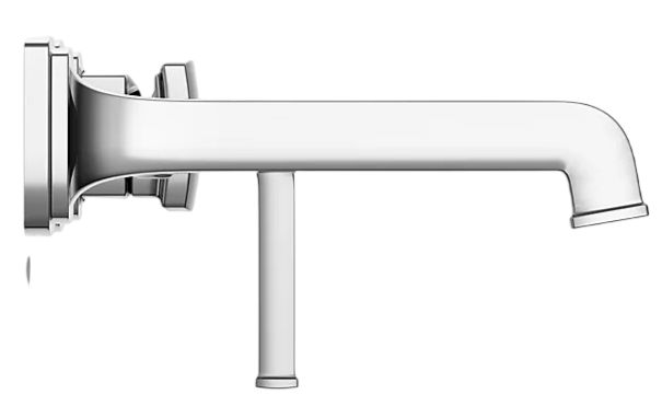 KOHLER® Riff® Polished Chrome Wall-Mount Single-Handle Bathroom Sink Faucet-2