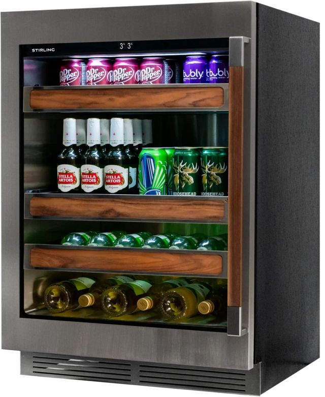 Stirling 5.3 Cu. Ft. Stainless Steel Built In Beverage Center -2