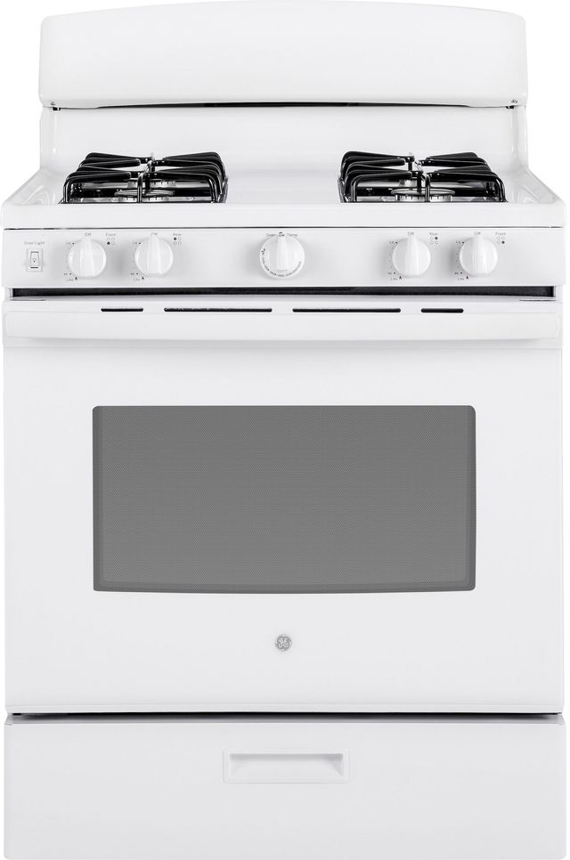 GE® 4 Piece White Gas Kitchen Package-3