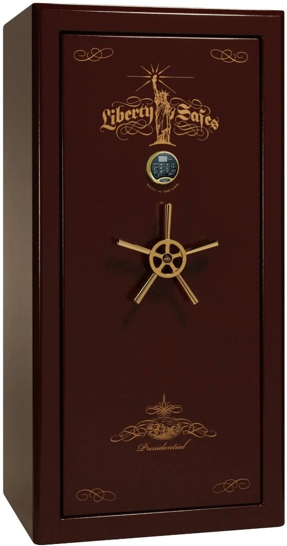 Liberty Safe Presidential Burgundy Marble 25 Electronic Lock Gun Safe-0