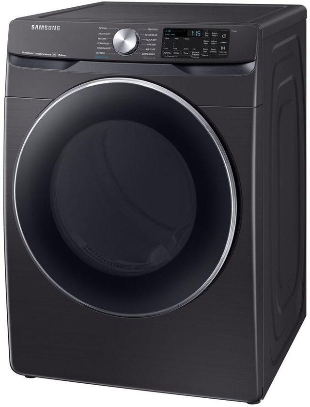 Samsung 7.5 Cu. Ft. Fingerprint Resistant Black Stainless Steel Front Load Electric Dryer-3