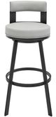 Armen Living Flynn Black/Light Gray 30'' Bar Stool-0