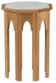 Century® Tangier Light Gray Concreate/Teak Outdoor Occasional Table with Natural Base-0