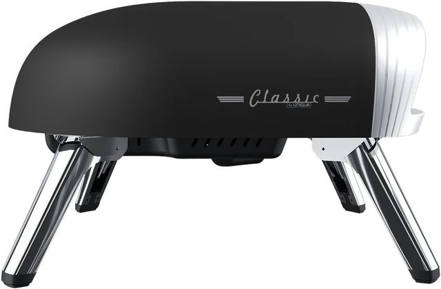 Unique® Appliances Classic Retro 16'' Matte Black Liquid Propane Pizza Oven-2