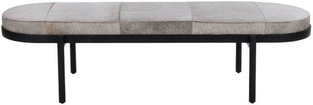 Classic Home Evelyn Sparrow Gray Accent Bench-2