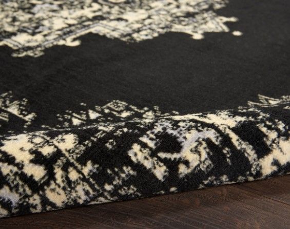 Nourison Home™ Grafix Black 5'x7' Style 1 Area Rug-4