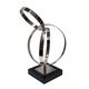 A & B Home Black/Silver 9" Twinings Ring Statuary-2