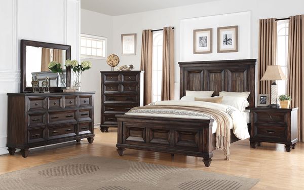 New Classic Home Furnishings Sevilla Distressed Walnut Eastern King/Western King Headboard