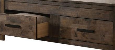 Coaster® Woodmont Rustic Golden Brown California King Storage Panel Bed-1
