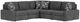 Flexsteel® Customizable Sky 5-Piece Fabric Modular Sectional-1