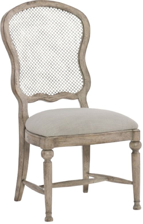 Hooker® Furniture Boheme Gaston Antwerp Linen/Mercantile White Dining Side Chair-0