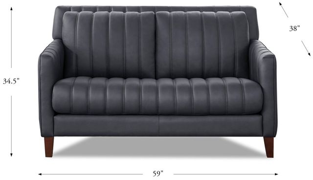 Hydeline® Ennis Gunmetal Gray Loveseat-2