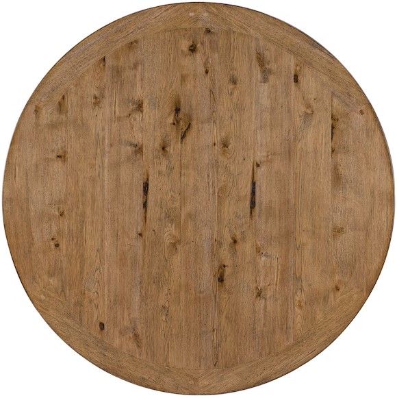 Hooker® Furniture Big Sky Vintage Natural Round Dining Table with Charred Timber Base-2