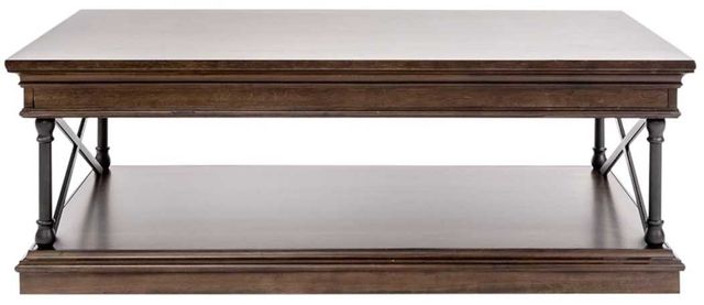 Liberty Furniture Tribeca Black/Cordovian Brown Cocktail Table-2