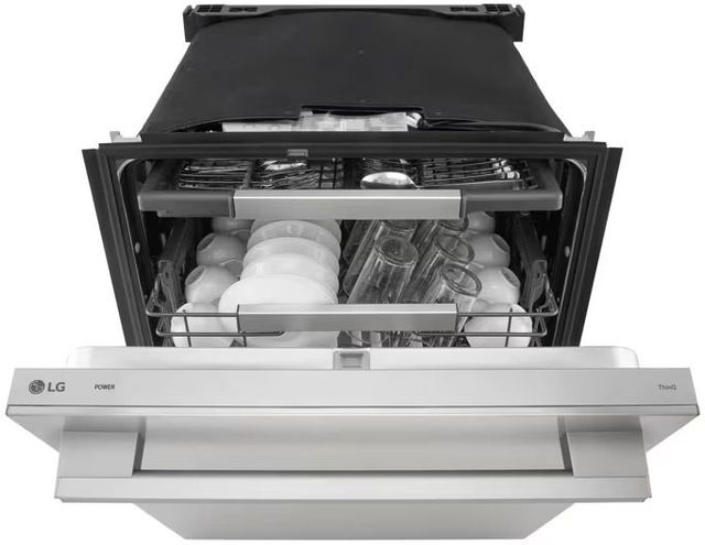 LG 24'' PrintProof™ Stainless Steel Smart FlushFit™ Top Control Built- In Dishwasher with QuadWash® Pro and TrueSteam® -3